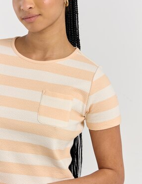 Playera manga corta Mossimo cuello redondo para mujer