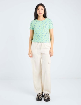 Playera manga corta Mossimo cuello redondo para mujer