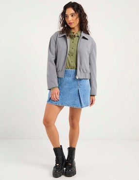 Falda mini Mossimo a la cintura