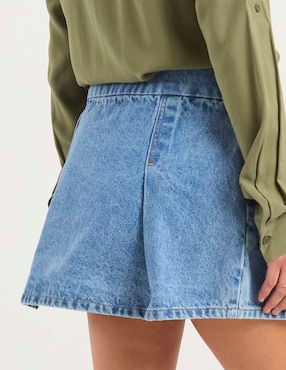 Falda mini Mossimo a la cintura