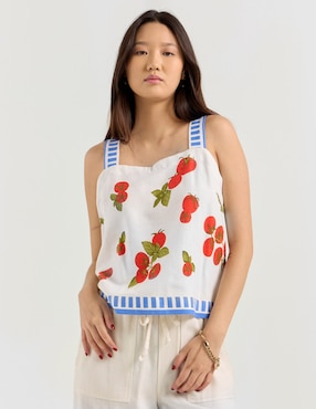 Top Mossimo cuello cuadrado tirante ancho