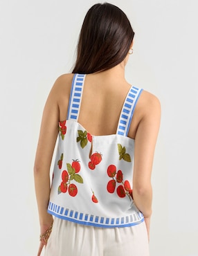 Top Mossimo cuello cuadrado tirante ancho