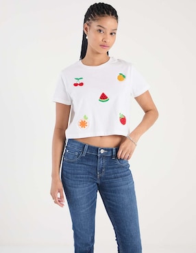 Playera manga corta Mossimo cuello redondo para mujer