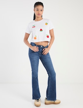 Playera manga corta Mossimo cuello redondo para mujer