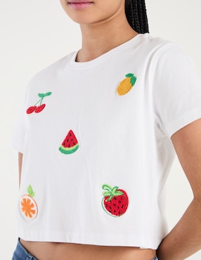 Playera manga corta Mossimo cuello redondo para mujer