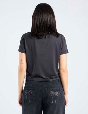 Playera manga corta Mossimo cuello redondo para mujer