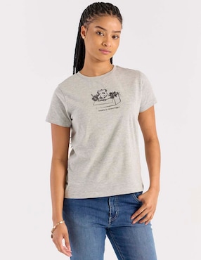 Playera manga corta mossimo redondo para mujer