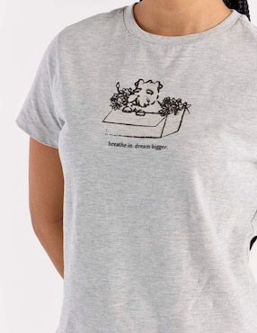 Playera manga corta mossimo redondo para mujer