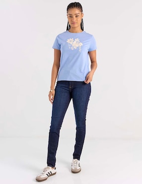 Playera manga corta Mossimo cuello redondo para mujer