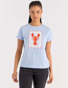 Playera manga corta Mossimo cuello redondo para mujer
