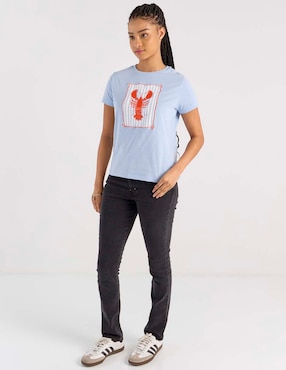 Playera manga corta Mossimo cuello redondo para mujer