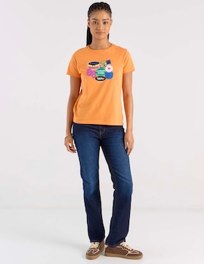 Playera manga corta Mossimo cuello redondo para mujer
