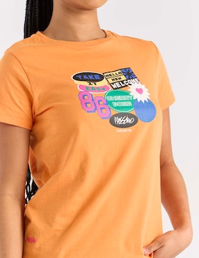 Playera manga corta Mossimo cuello redondo para mujer