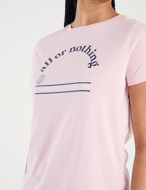 Playera manga corta Mossimo cuello redondo para mujer