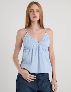 Top Mossimo escote V tirante ajustable