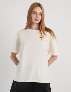 Playera manga corta Mossimo cuello redondo para mujer