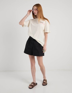 Playera manga corta Mossimo cuello redondo para mujer
