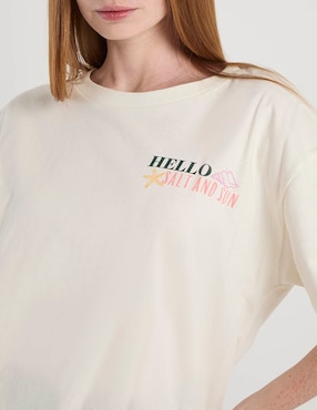 Playera manga corta Mossimo cuello redondo para mujer