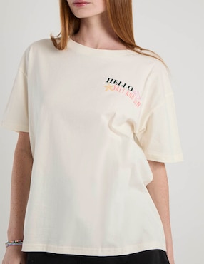 Playera manga corta Mossimo cuello redondo para mujer