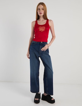 Jeans relaxed amplio a la cadera Mossimo para mujer