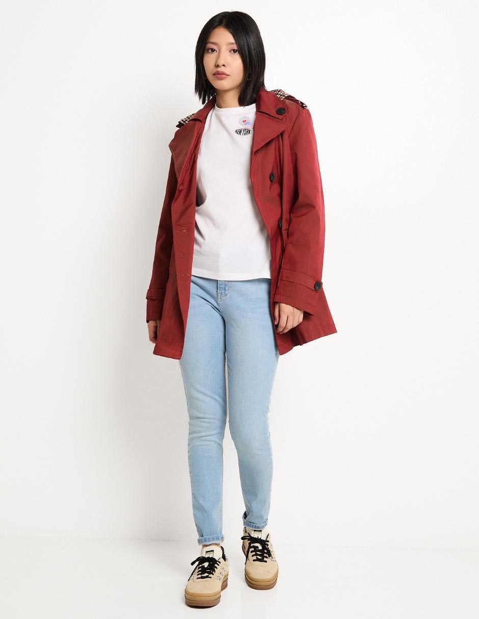 Jeans skinny corte cintura para mujer 11