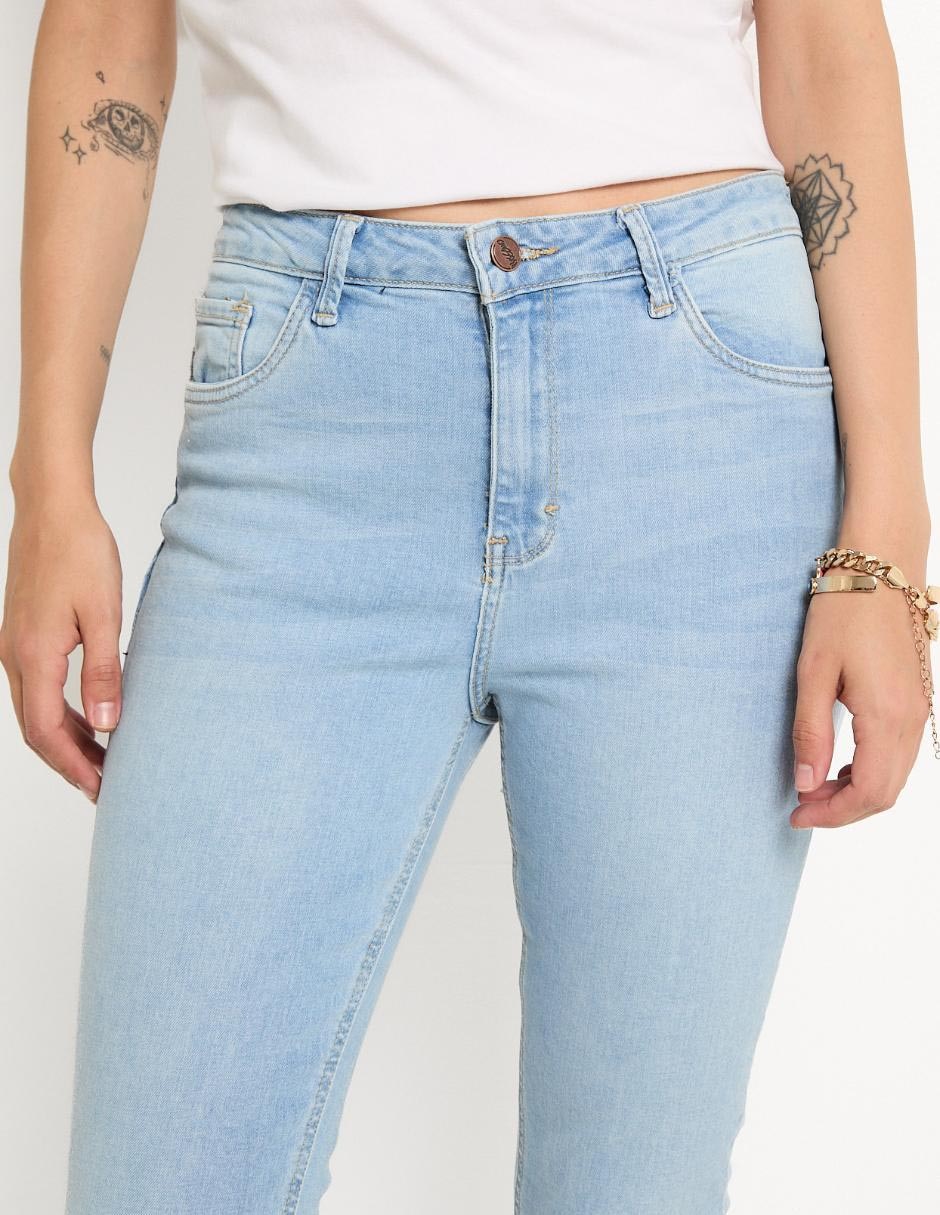Jeans skinny corte cintura para mujer 12