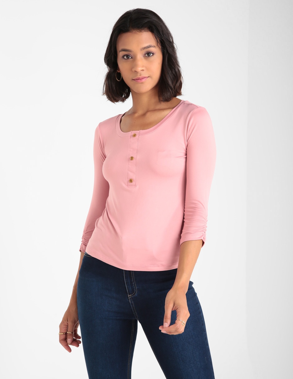 Playera Mossimo cuello redondo para mujer en SB