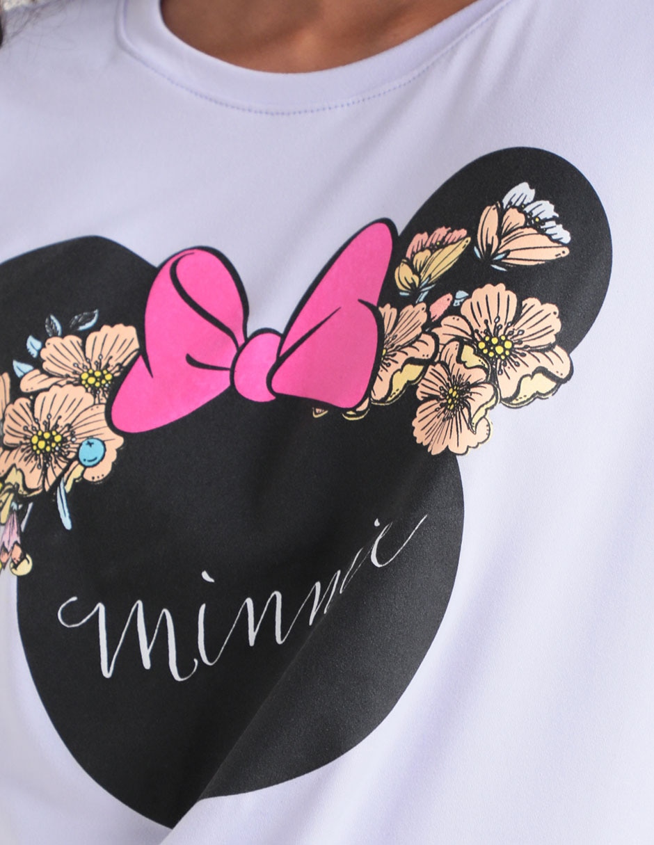 Playera manga corta cuello redondo para mujer 4