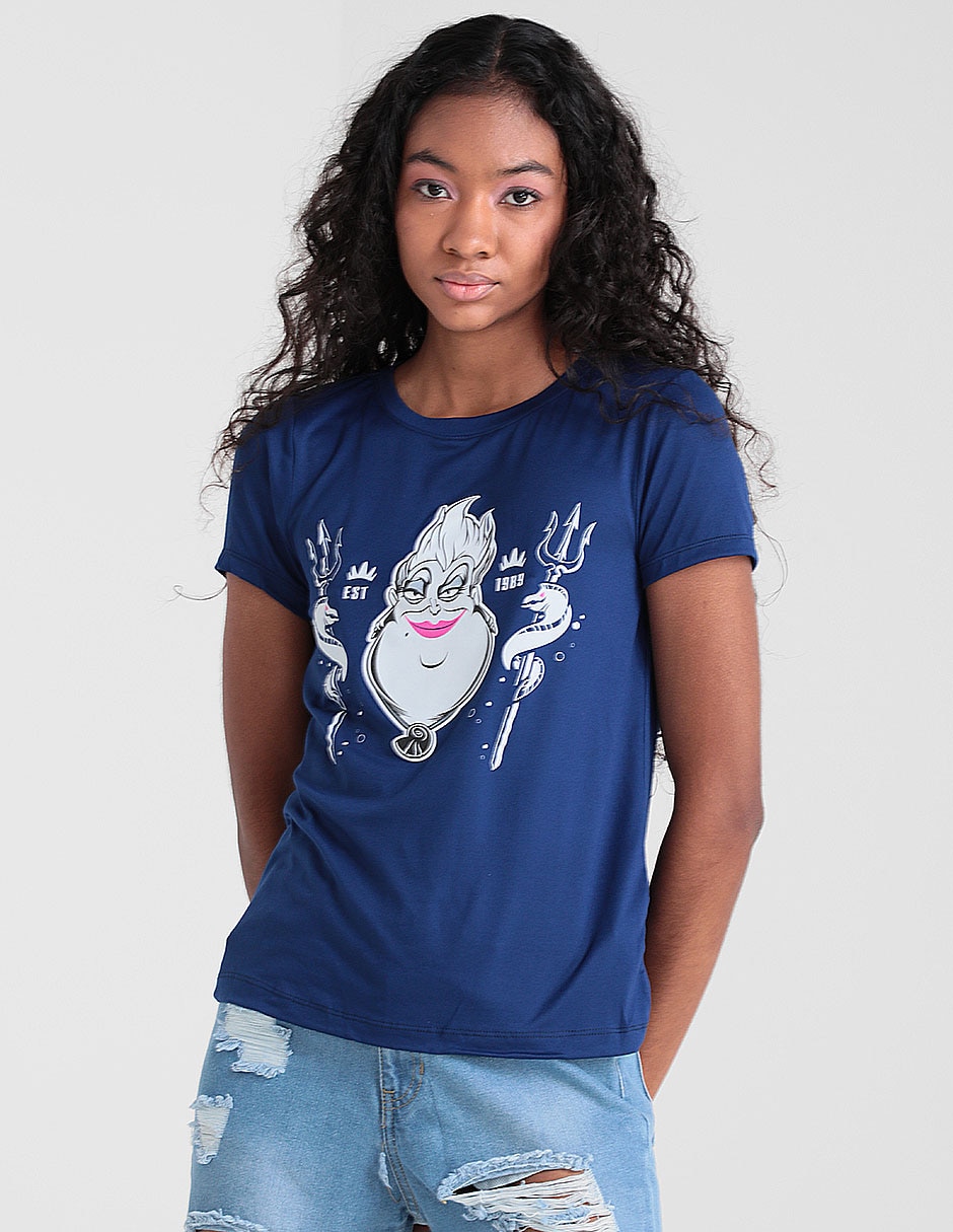 Playera manga corta cuello redondo para mujer 1