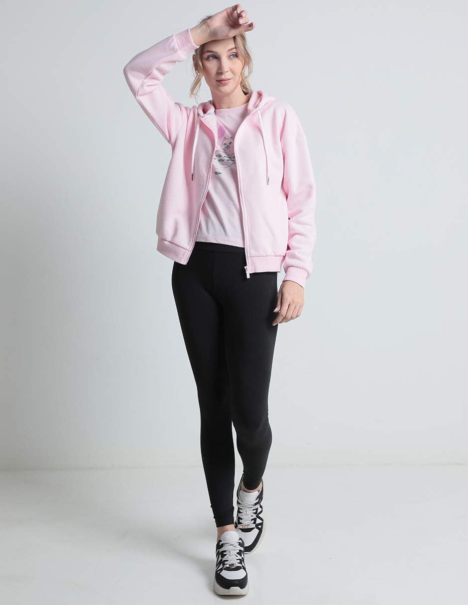 Sudadera con capucha y bolsa para mujer 3