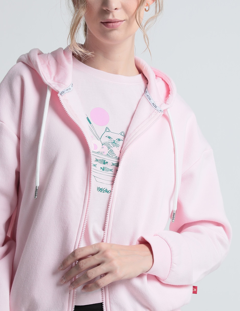 Sudadera con capucha y bolsa para mujer 4