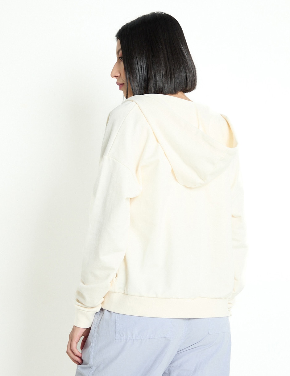 Sudadera con capucha y bolsa para mujer 2