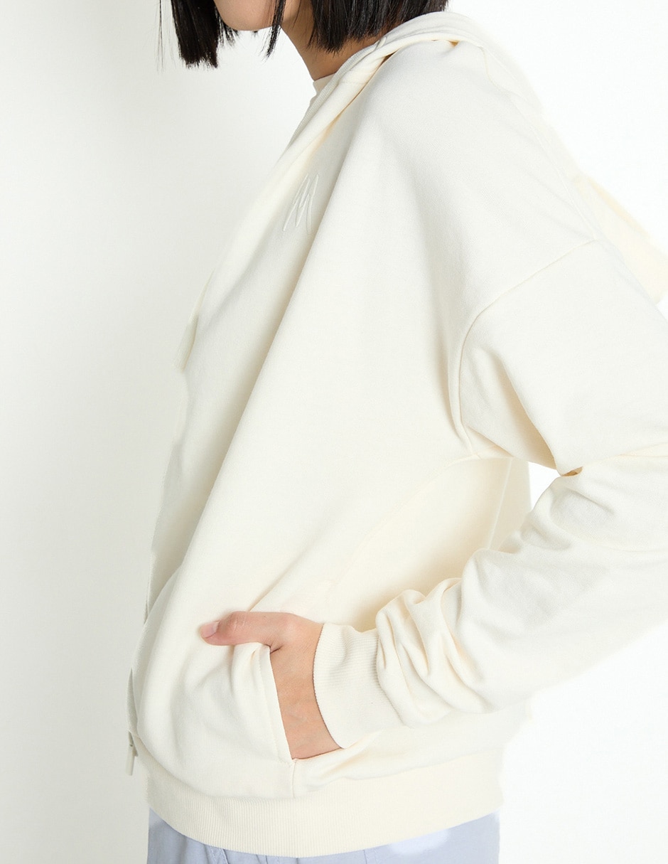 Sudadera con capucha y bolsa para mujer 4