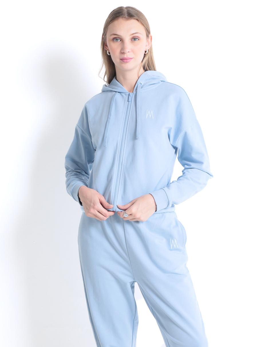 Sudadera con capucha y bolsa para mujer