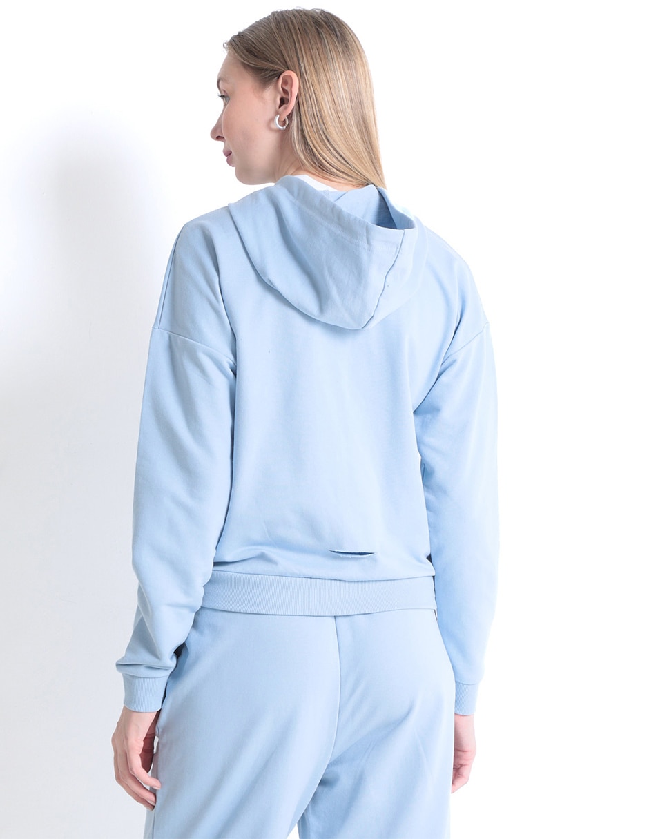 SUDADERA MOSSIMO, EG, DENIM CLARO LISO