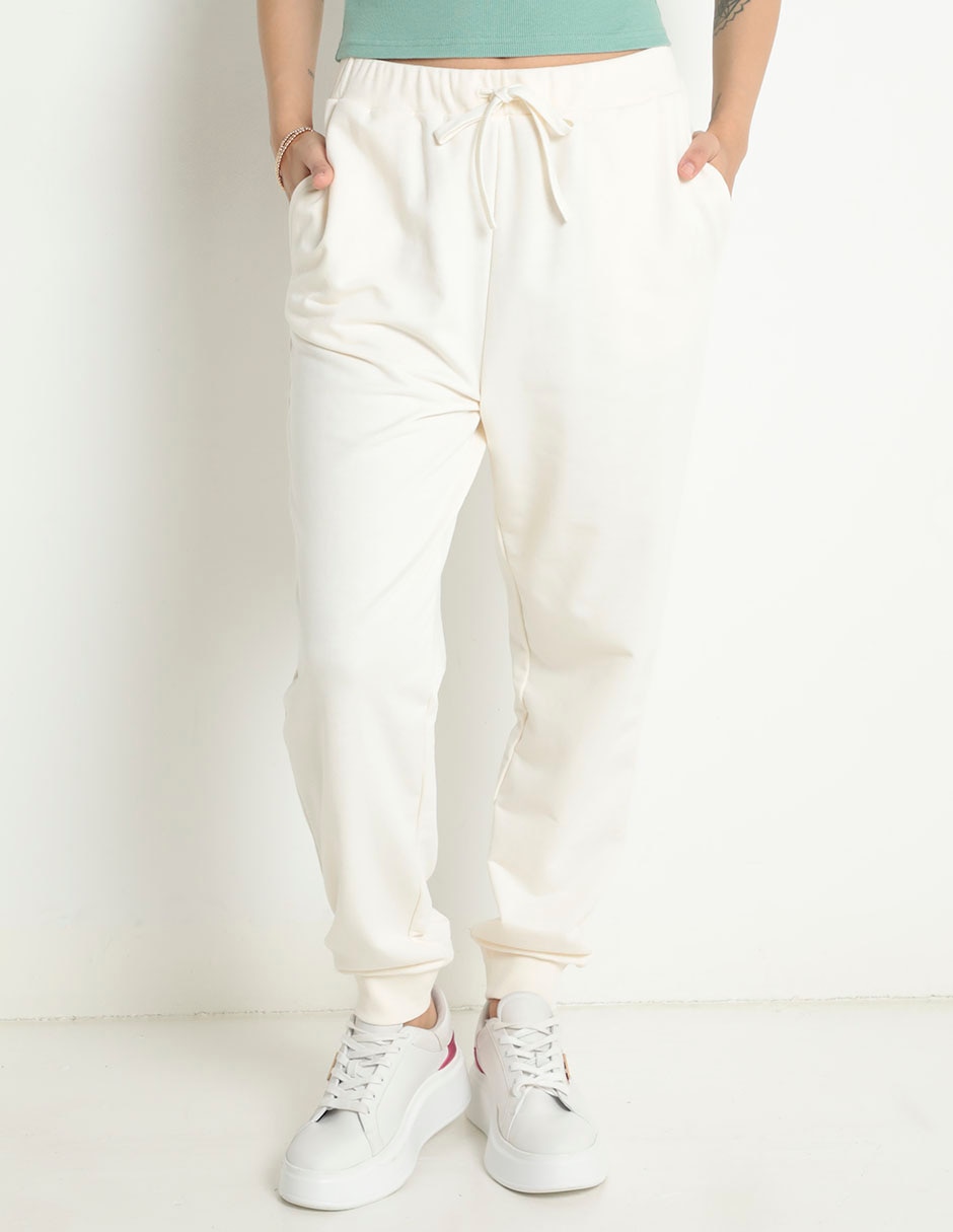 Pants regular con jareta para mujer