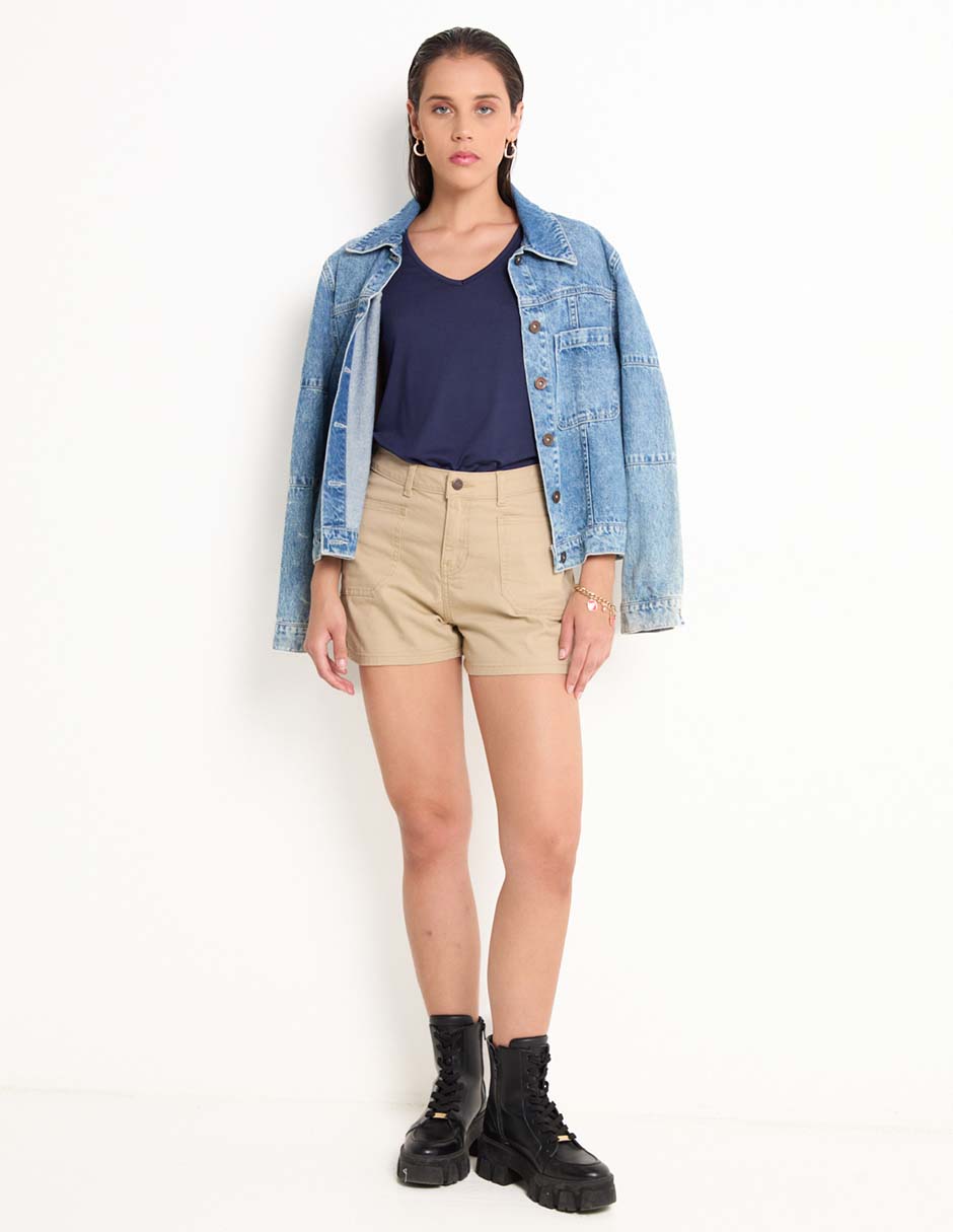 SHORT 2418470028-R MOS, 9, KHAKI CLARO