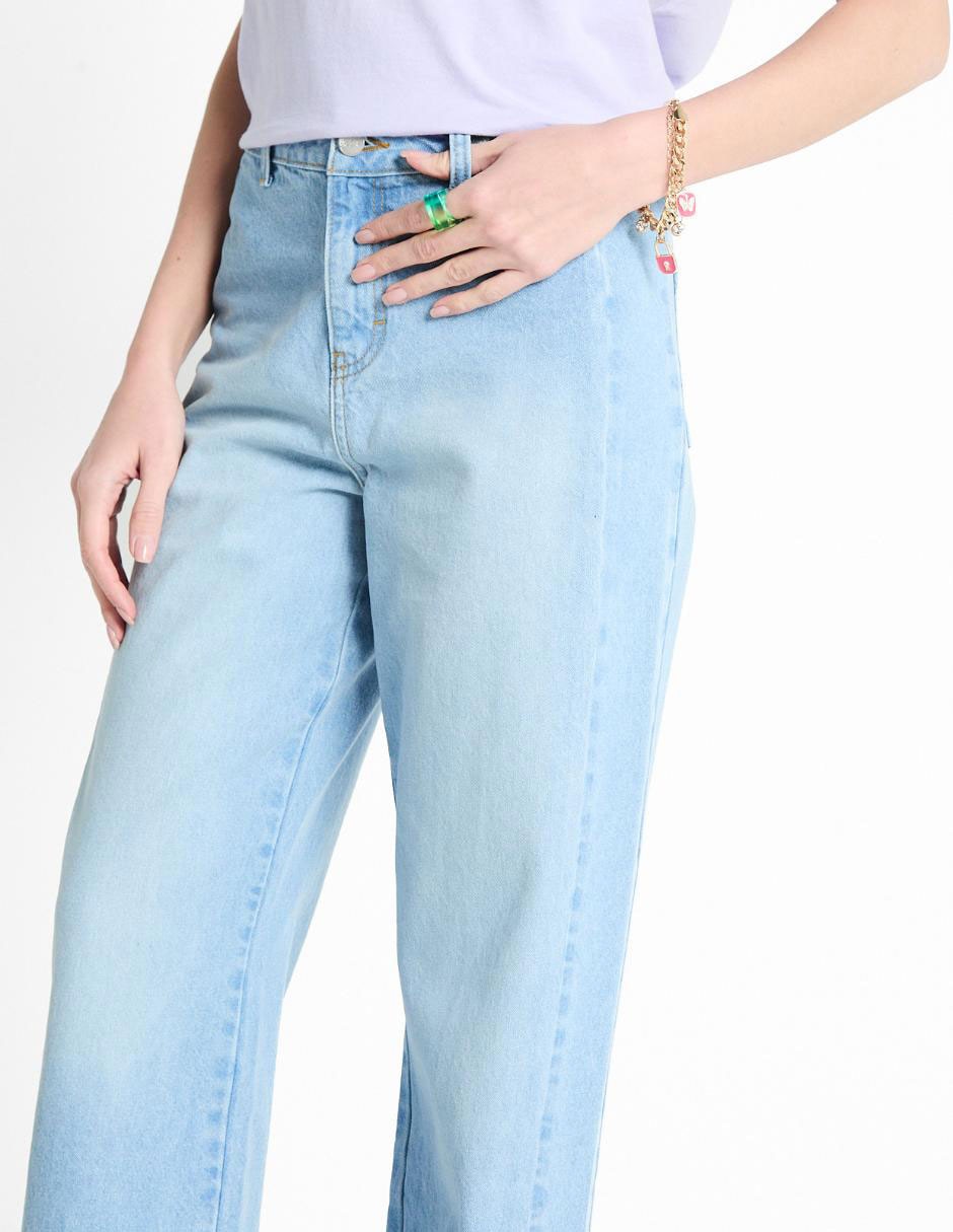 Jeans relaxed straight para mujer 4