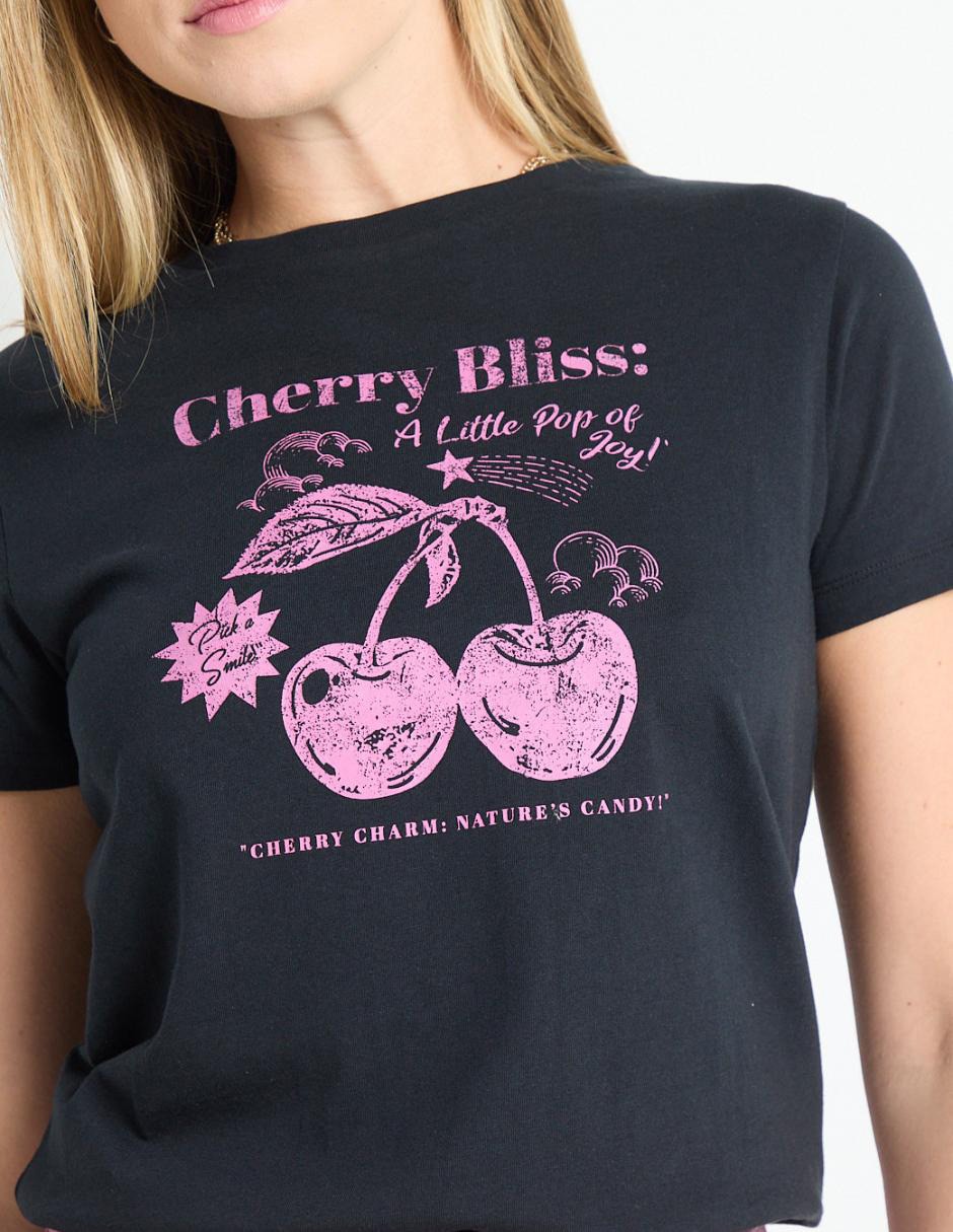 Playera manga corta cuello redondo para mujer 4