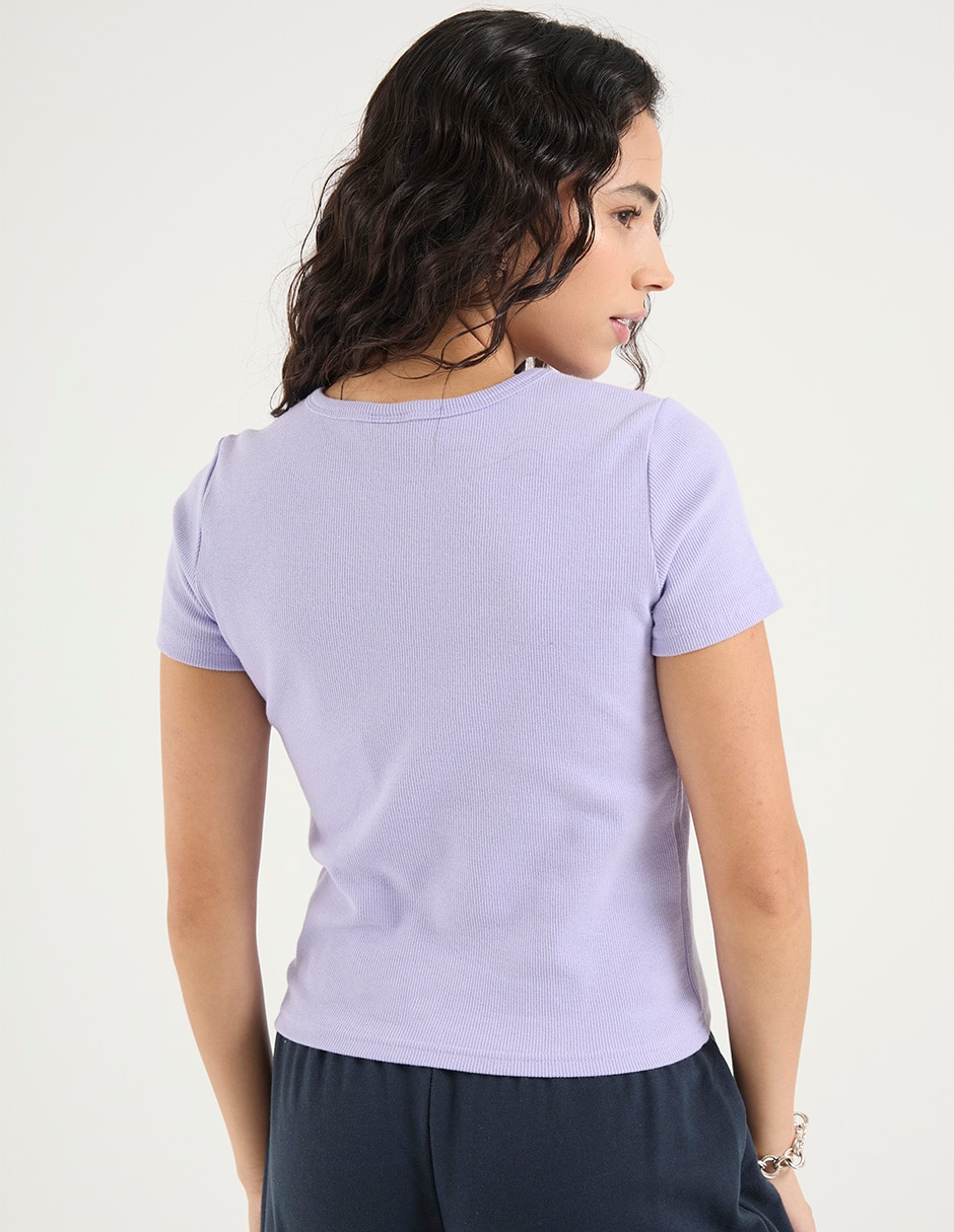 PLAYERA MOSSIMO, ECH, LILA MEDIO MSM250