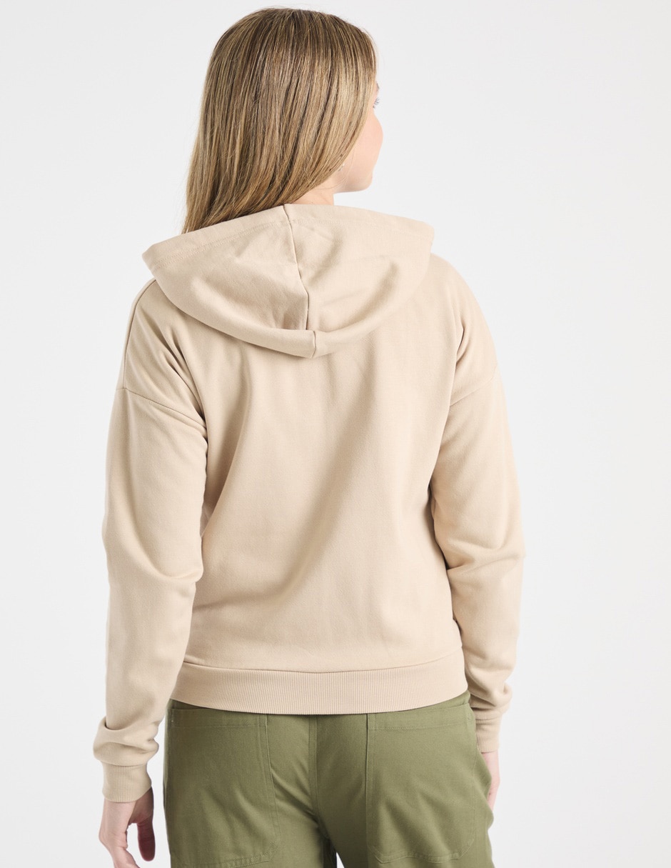 Sudadera con capucha y bolsa para mujer 2