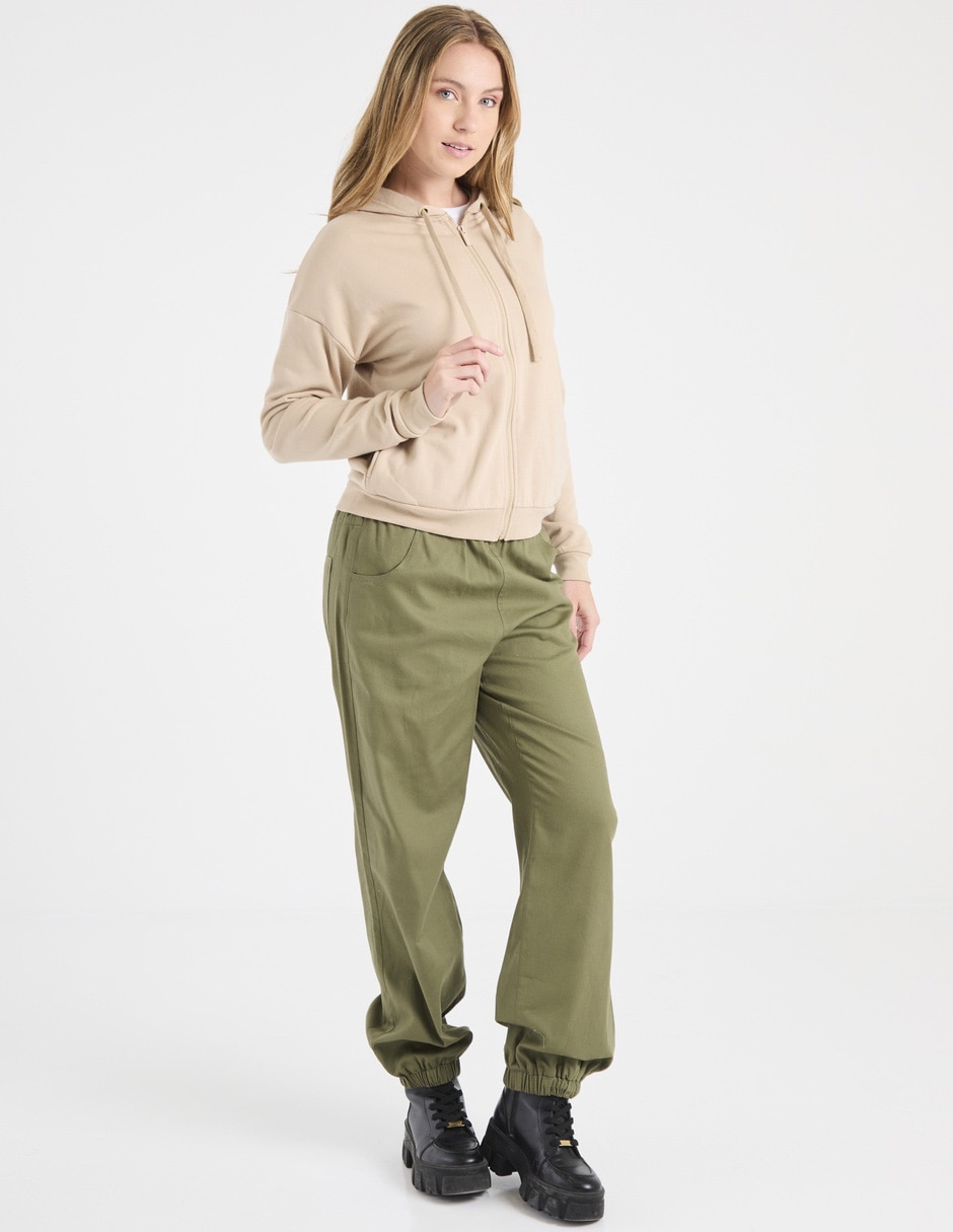 Sudadera con capucha y bolsa para mujer 3
