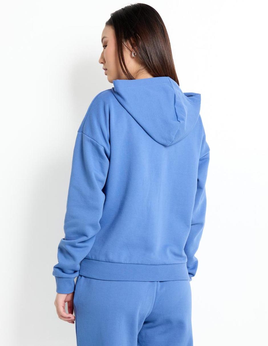 SUDADERA MOSSIMO, CH, ÍNDIGO LISO ABIER