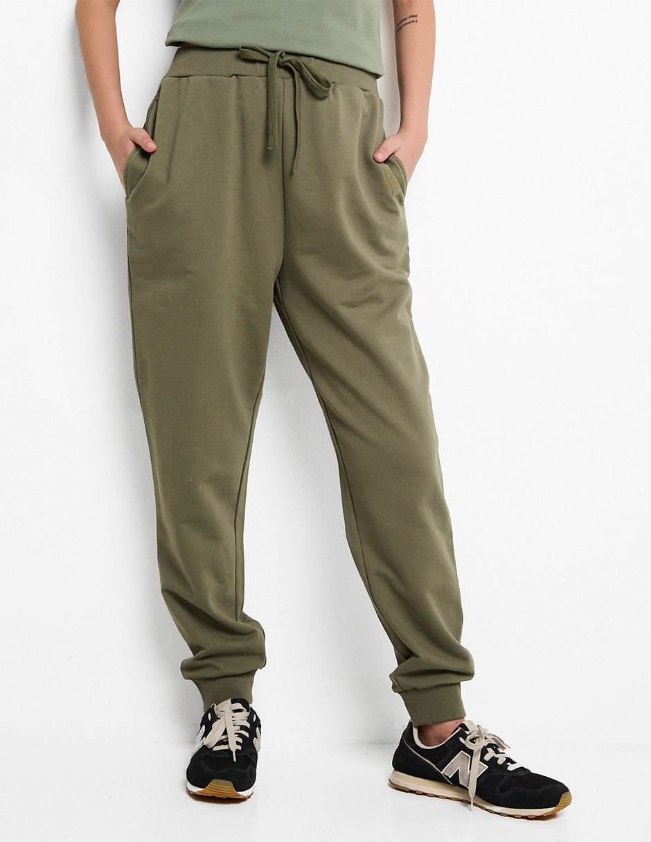 Pants regular con jareta para mujer Pants regular con jareta para mujer