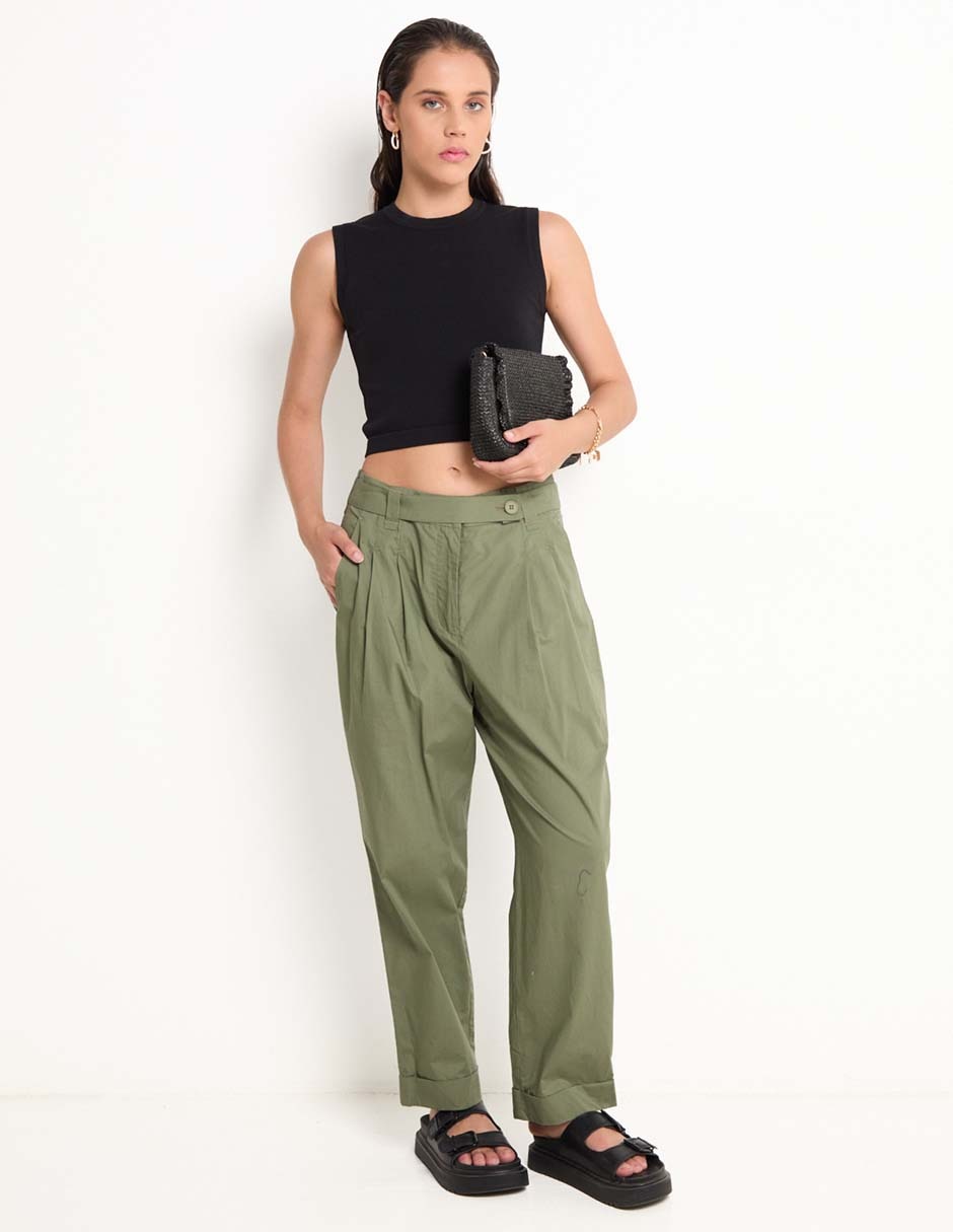 Pantalón chino straight para mujer 3