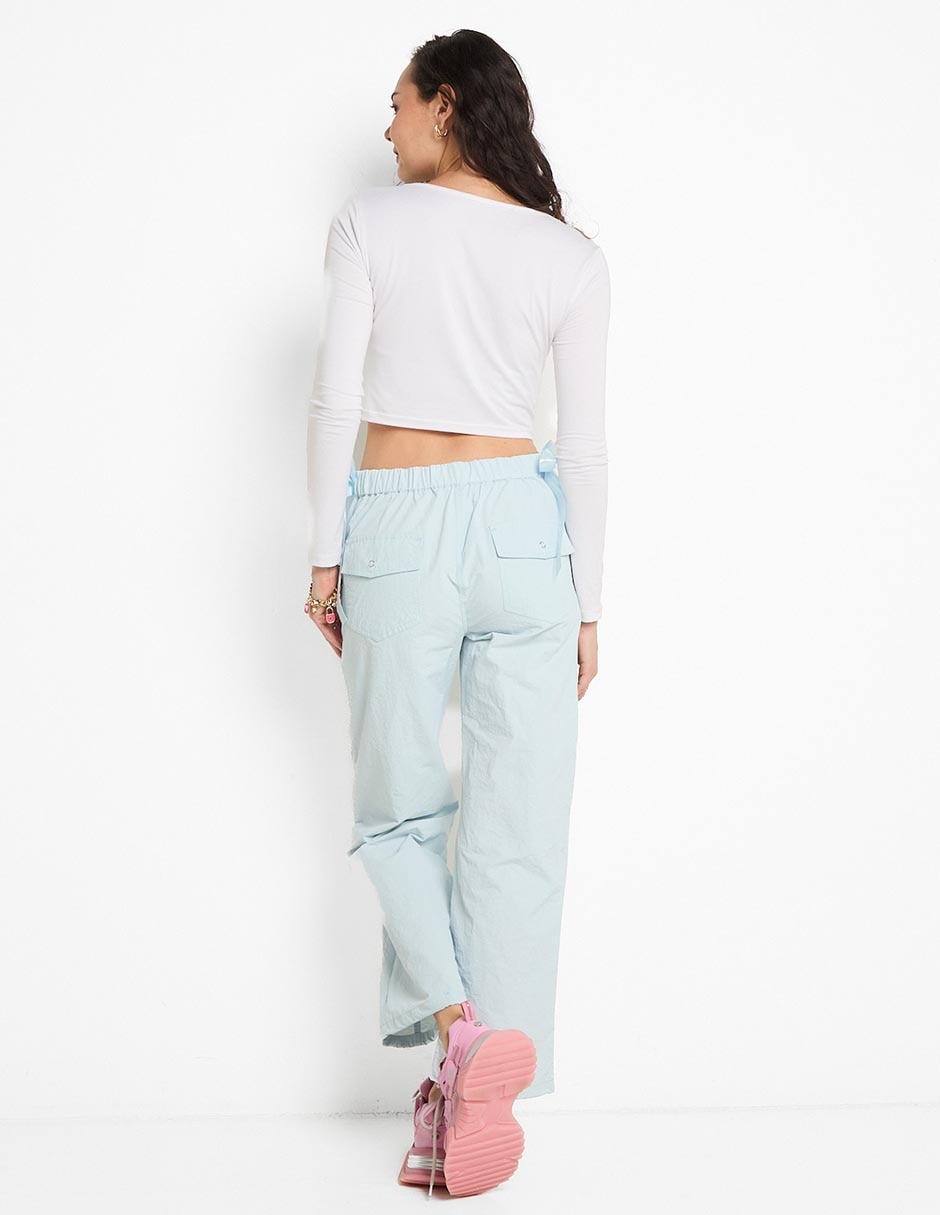 Pantalón cargo amplio para mujer 2