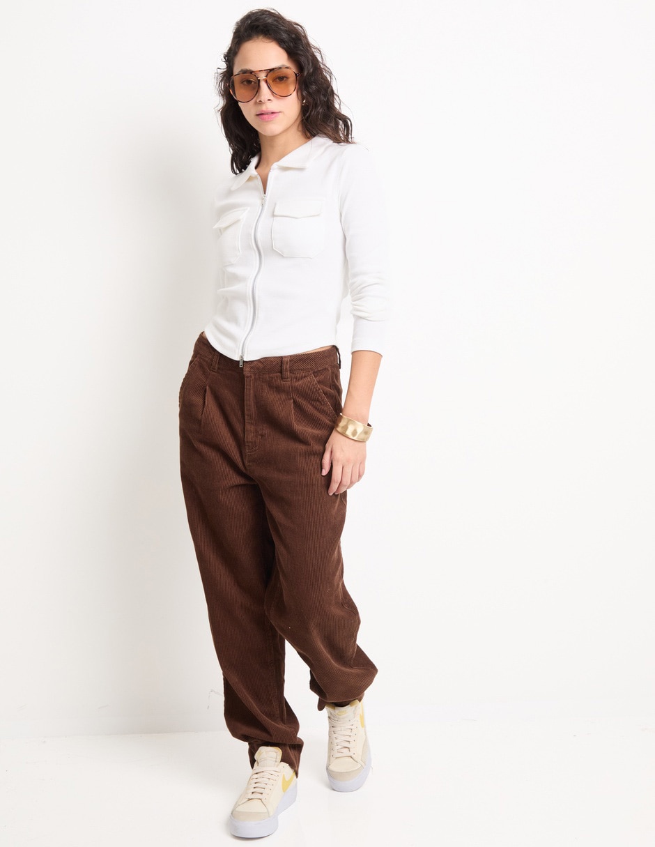 Pantalón relaxed straight para mujer 3
