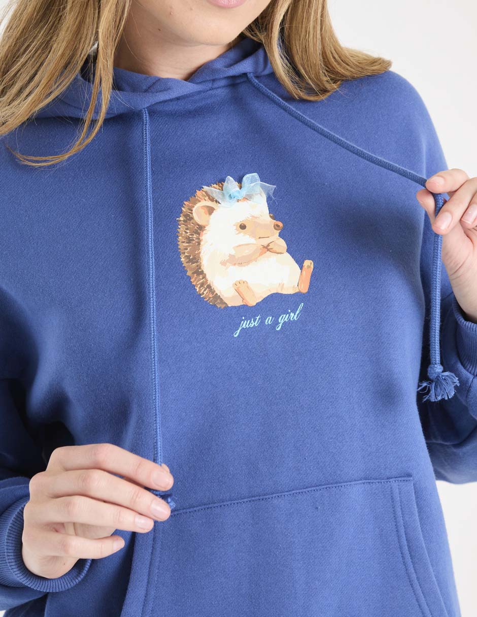 SUDADERA MOSSIMO, M, TRUE NAVY LISO C R