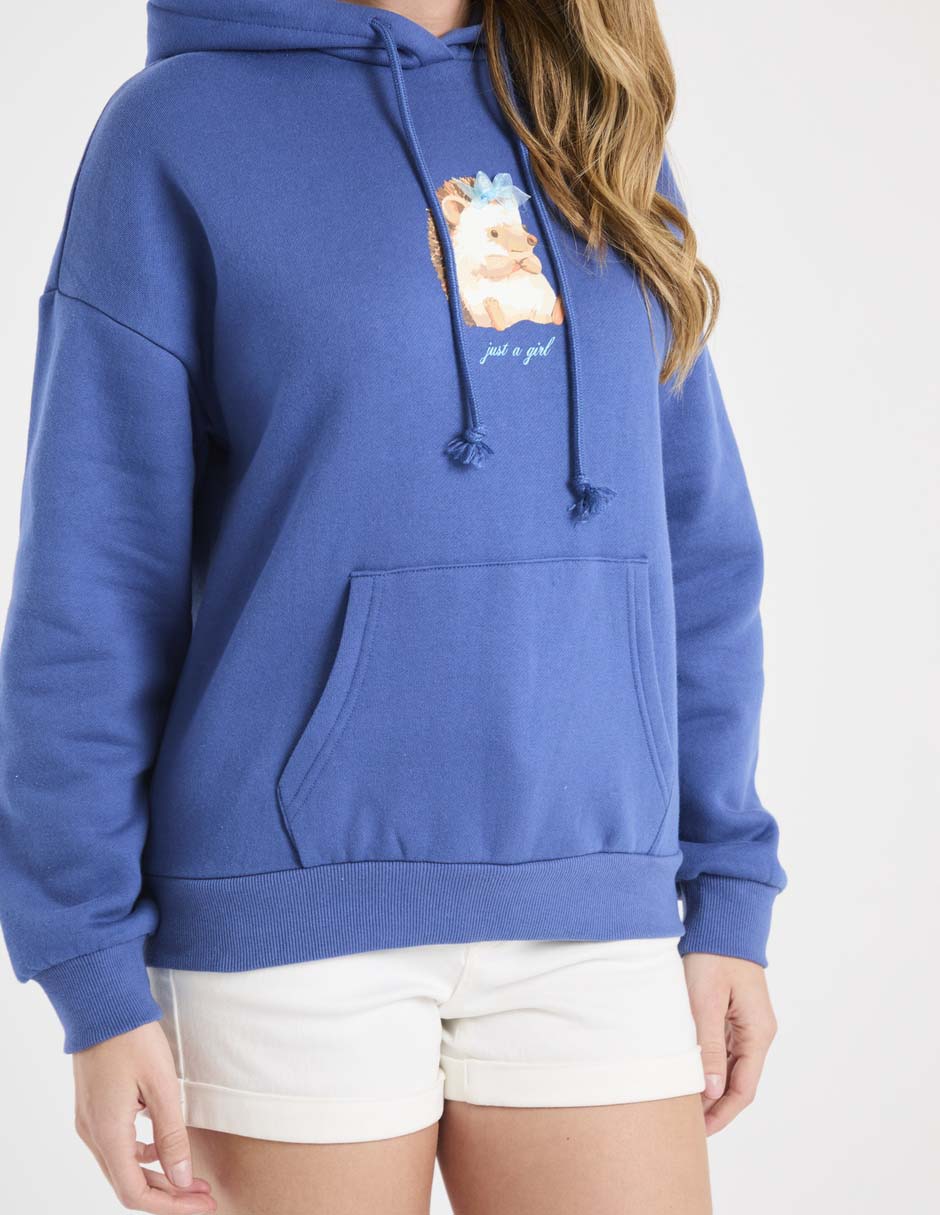 SUDADERA MOSSIMO, M, TRUE NAVY LISO C R