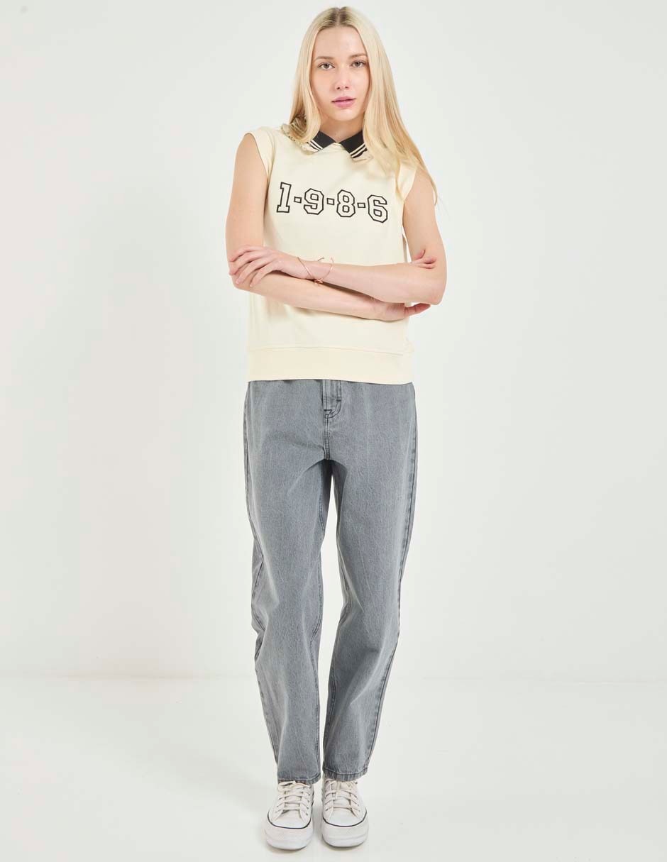 Jeans relaxed amplio para mujer 3